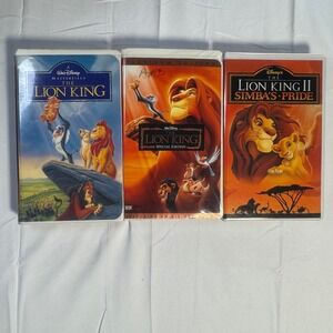 Disney The Lion King and Lion King II Simba's Pride VHS Lot